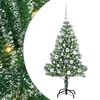 vidaXL Umel&yacute; vianočn&yacute; stromček, snehom obalen&yacute;, s LED svetlom 120 cm