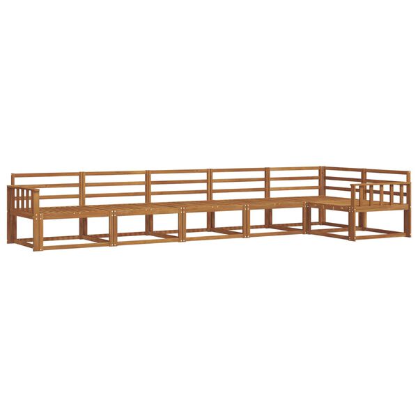 vidaXL Z&aacute;hradn&aacute; s&uacute;prava gaučov 6 pcs Pr&iacute;rodn&aacute; Pevn&eacute; ak&aacute;ciov&eacute; drevo