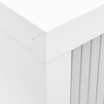 vidaXL Skrinka s vysúvacími dverami s boxom sivá 90x40x113cm oceľ