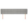 vidaXL Čelo postele so z&aacute;hybmi bledosiv&eacute; 163x23x78/88 cm l&aacute;tka