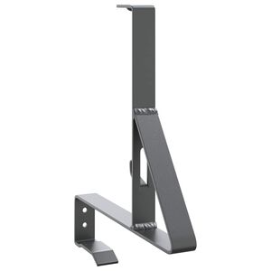 vidaXL Podpora str&aacute;žcu snehu Antracit 29,5 x 3 x 34,5 cm Oceľ