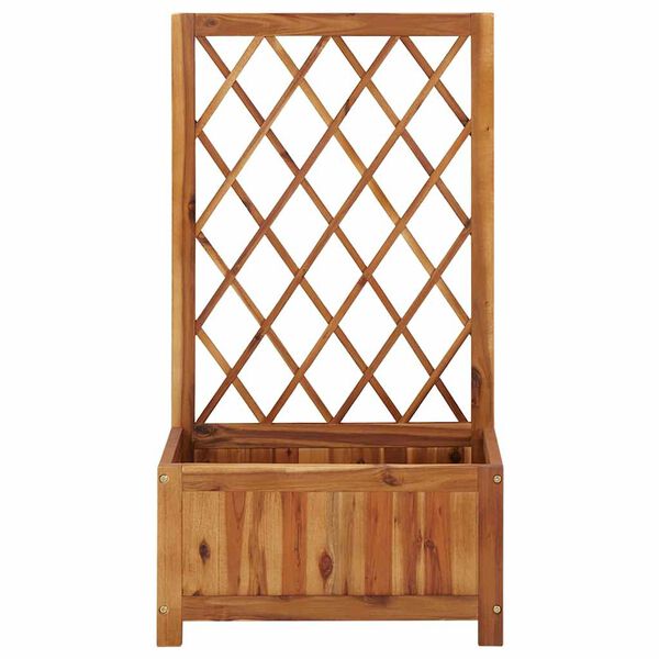 vidaXL Vyv&yacute;&scaron;en&yacute; z&aacute;hradn&yacute; z&aacute;hon s mriežkou ak&aacute;ciov&yacute; mas&iacute;v