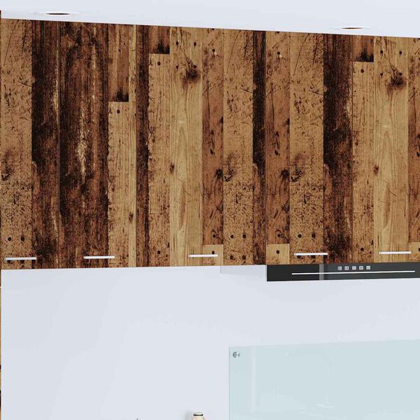 vidaXL Z&aacute;vesn&aacute; skrinka s &uacute;ložiskom Star&eacute; drevo a biela 50 x 31 x 80 cm