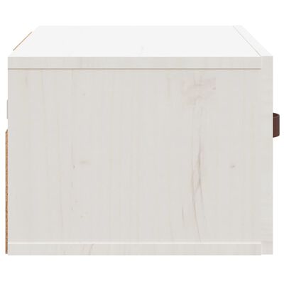 vidaXL Nástenný nočný stolík biely 40x29,5x22 cm