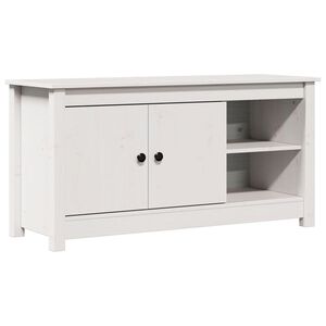 vidaXL TV skrinka biela 103x36,5x52 cm mas&iacute;vna borovica