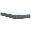 vidaXL Posteľn&yacute; r&aacute;m boxspring s matracom tmavosiv&yacute; 90x200 cm zamat