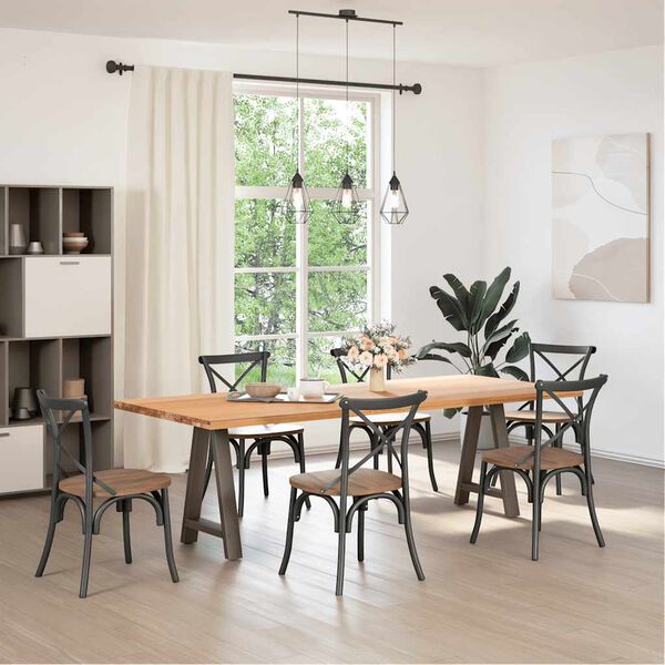 vidaXL Nohy k jed&aacute;lensk&eacute;mu stolu v tvare A, 2 ks, 50 x (72-73) cm, oceľ