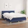 vidaXL Boxspring posteľ s matracom modr&yacute; 140x190 cm l&aacute;tka