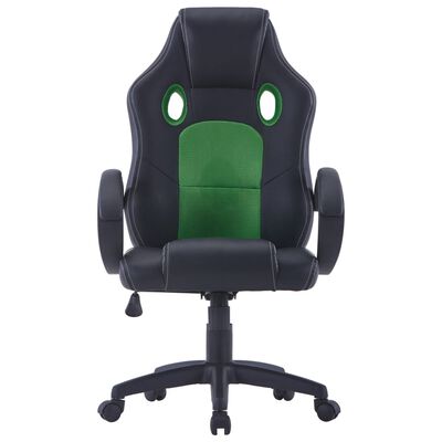 vidaXL Herná stolička zelená umelá koža