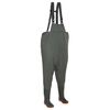vidaXL Rybárske nohavice na brodenie s topánkami zelené veľkosť 39