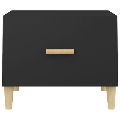 vidaXL Konferenčné stolíky 2 ks, čierne 50x50x40 cm, kompozitné drevo