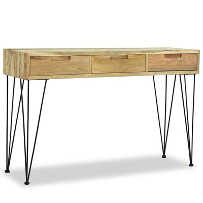 vidaXL Príručný stolík, 120x35x76 cm, masívne teakové drevo