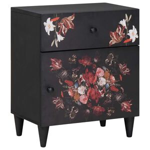 vidaXL Nočn&yacute; stol&iacute;k Viacfarebn&yacute; 50 x 33 x 60 cm Mas&iacute;vne mango drevo