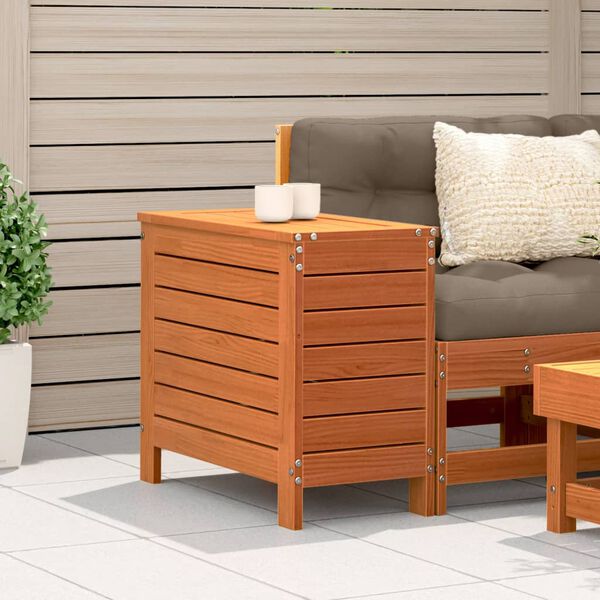 vidaXL Z&aacute;hradn&aacute; taburetka voskovohned&aacute; 62x31,5x52 cm borovicov&yacute; mas&iacute;v