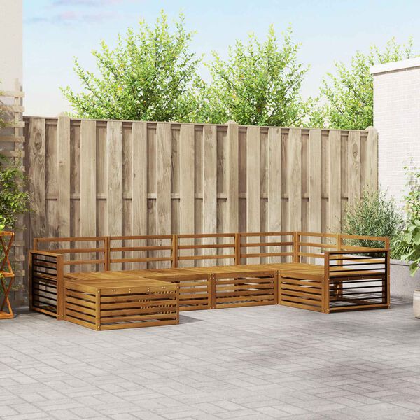 vidaXL Z&aacute;hradn&aacute; s&uacute;prava gaučov 6 pcs Pr&iacute;rodn&aacute;