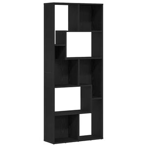 vidaXL Knižnica, čierny dub, 67x24x161 cm, imit&aacute;cia dreva