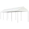 vidaXL Alt&aacute;nok so strechou, biely 8,92x2,28x2,69 m, polyetyl&eacute;n