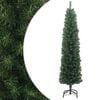 vidaXL &Uacute;zky umel&yacute; vianočn&yacute; stromček so stojanom, zelen&yacute; 240 cm, PVC
