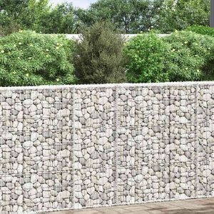 vidaXL Trap&eacute;zov&yacute; gabi&oacute;nov&yacute; vyv&yacute;&scaron;en&yacute; k&ocirc;&scaron; pozinkovan&aacute; oceľ 80x20x100 cm