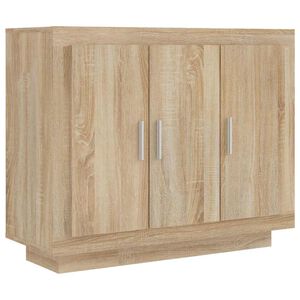 vidaXL Komoda dub sonoma 92x35x75 cm spracovan&eacute; drevo