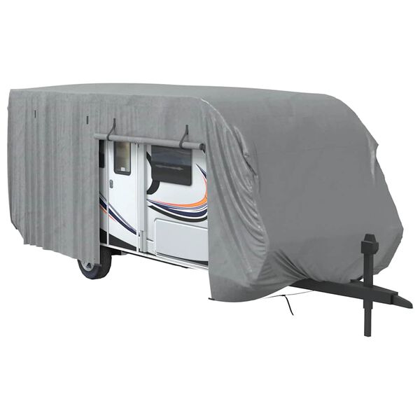 vidaXL Poťah na karavan siv&yacute; 732x250x220 cm netkan&aacute; text&iacute;lia