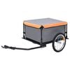 vidaXL Pr&iacute;ves na bicykel, sivo oranžov&yacute; 65 kg