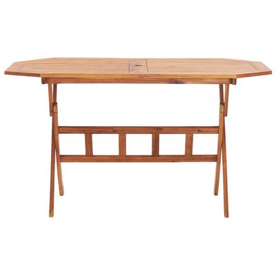 vidaXL Skladací záhradný stôl 135x85x75 cm, akáciový masív