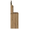 vidaXL toaletný stolík so zrkadlom Artisan Dub 96x39x142 cm