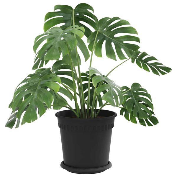 vidaXL Kvetin&aacute;če 6 pcs Čierna &Oslash; 19 x 16 cm Plast