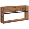vidaXL Reg&aacute;l na časopisy Star&eacute; drevo 60 x 12 x 30 cm Kompozitn&eacute; drevo