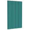 vidaXL Stre&scaron;n&eacute; panely 36 ks pozinkovan&aacute; oceľ zelen&eacute; 80x45 cm