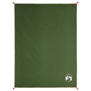 vidaXL Piknikov&aacute; deka s kol&iacute;kmi zelen&aacute; 205x155 cm