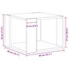 vidaXL Konferenčn&yacute; stol&iacute;k Čierny dub 40 x 40 x 30 cm Kompozitn&eacute; drevo