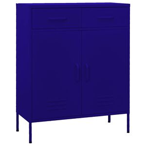 vidaXL Z&aacute;suvkov&aacute; skrinka n&aacute;morn&iacute;cka modr&aacute; 80x35x101,5 cm oceľ