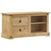vidaXL TV skrinka Corona 100x40x52 cm, borovicov&yacute; mas&iacute;v