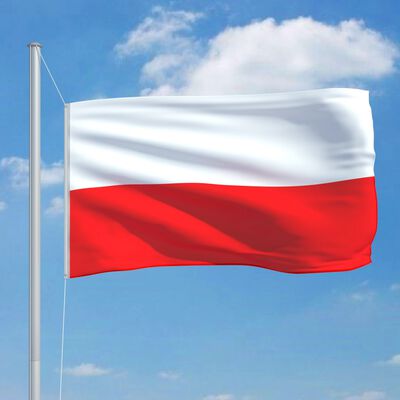 vidaXL Vlajka Poľsko 90x150 cm
