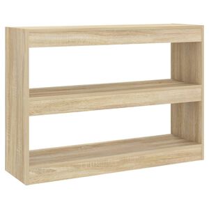 vidaXL Knižnica/deliaca stena dub sonoma 100x30x72 cm