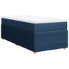 vidaXL Boxspring posteľ s matracom modrá 100x200 cm látka