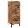 vidaXL Serv&iacute;rovacia skriňa Star&eacute; drevo 34 x 34.5 x 90 cm
