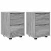 vidaXL Nočn&eacute; stol&iacute;ky so z&aacute;suvkou 2 pcs Siv&yacute; Sonoma 30,5 x 30 x 43 cm