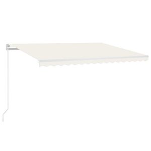 vidaXL Automaticky zaťahovacia mark&iacute;za 450x300 cm kr&eacute;mov&aacute;