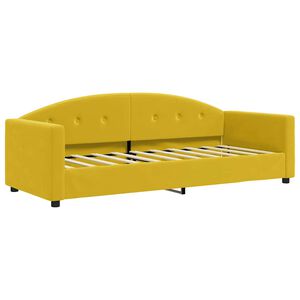 vidaXL Denn&aacute; posteľ žlt&aacute; 80x200 cm zamat
