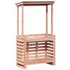 vidaXL Vonkajší barový stôl so strechou 112,5x57x195,5cm masívne drevo