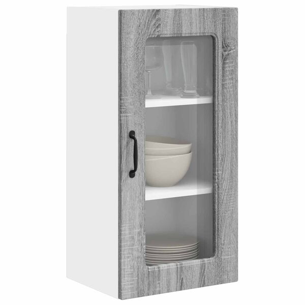 vidaXL Kuchynsk&aacute; skriňa Kalmar 2 pcs Siv&yacute; Sonoma 40 x 31 x 80 cm