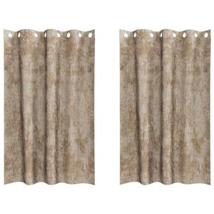 vidaXL Sametov&eacute; z&aacute;vesy 2 pcs &scaron;ampansk&eacute;ho 175 x 140 cm Zamat