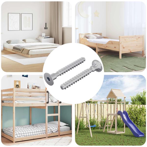 vidaXL Skrutka 2 pcs Zinkovan&yacute; 5 x 40 mm Železo