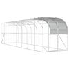 vidaXL Kurn&iacute;k proti stene Strieborn&aacute; 800 x 200 x 215 cm