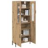 vidaXL Highboard Remeseln&yacute; dub 69,5 x 34 x 180 cm Kompozitn&eacute; drevo