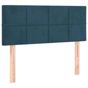 vidaXL Čelo postele tmavomodr&eacute; 80x5x78/88 cm zamat