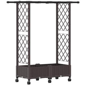 vidaXL Vyv&yacute;&scaron;en&yacute; z&aacute;hon s mriežkou a strechou Hned&aacute; 122,5 x 40 x 127 cm